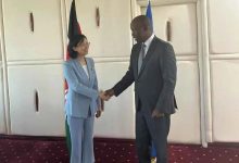 郭海燕大使到任拜会肯贸工部长李·金扬朱-中非友好经贸发展工作委员会