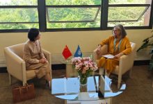 郭海燕大使到任拜会联合国人类住区规划署执行主任罗斯巴赫-中非友好经贸发展工作委员会