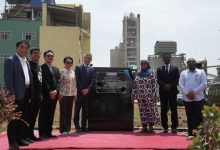 陈明健大使和坦桑尼亚总统哈桑共同出席华新水泥马文尼水泥厂二期窑线投产仪式-中非友好经贸发展工作委员会