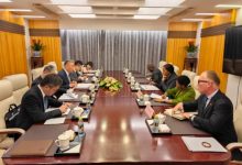 外交部副部长苗得雨会见南非副外长莫拉卡-中非友好经贸发展工作委员会