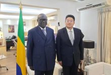 驻加蓬大使会见加外长奥南加-中非友好经贸发展工作委员会